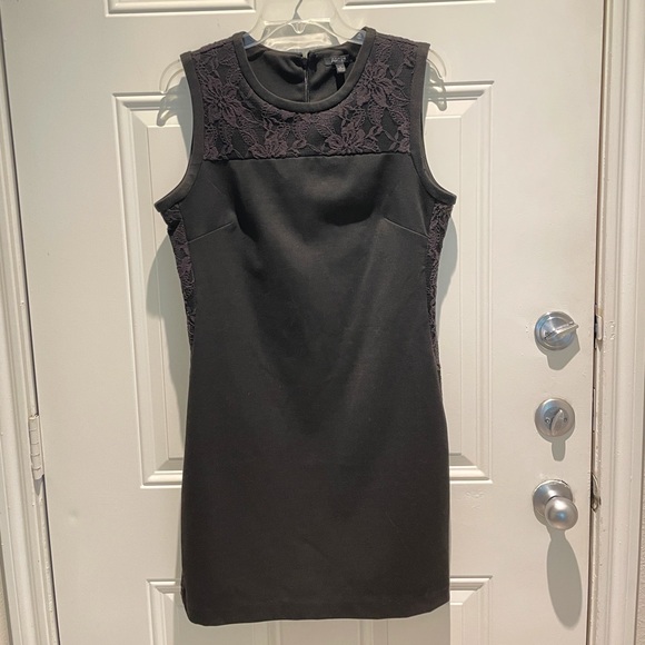 Apt. 9 Dresses & Skirts - Apt. 9 Black Lace Details Sheath Dress Size Large, NEW Stretch Mini Bodycon